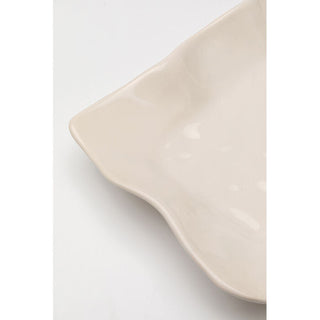 Serving Plate Organic Cream 17x26cm KARE MIAMI