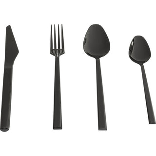 Cutlery Adella Shiny Black (16/part) KARE MIAMI