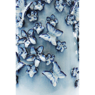 Vase Butterflies Lightblue 50cm - DEKOR