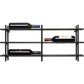 Wine Shelf Cape Town Black 80x34cm KARE MIAMI