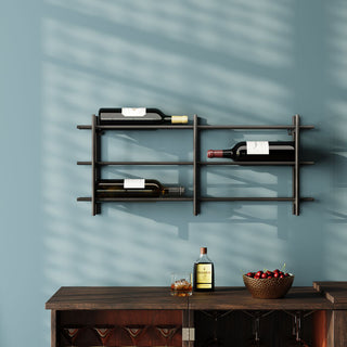 Wine Shelf Cape Town Black 80x34cm KARE MIAMI
