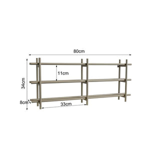 Wine Shelf Cape Town Greige 80x34cm KARE MIAMI