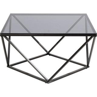 Coffee Table Cristallo Graphite 80x80cm KARE MIAMI