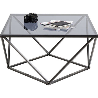 Coffee Table Cristallo Graphite 80x80cm KARE MIAMI