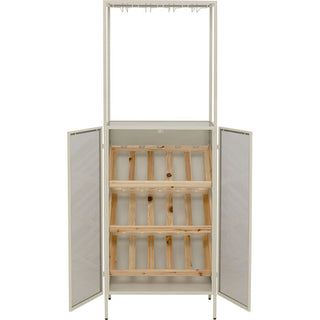 Wine Shelf Porto Bar Greige 60x170cm KARE MIAMI