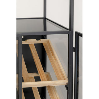 Wine Shelf Porto Bar Black 60x170cm KARE MIAMI