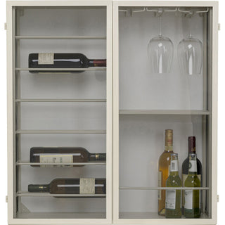 Wall Wine Shelf Porto Greige 75x80cm KARE MIAMI