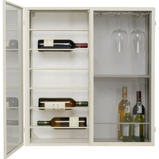 Wall Wine Shelf Porto Greige 75x80cm KARE MIAMI