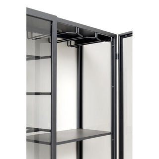 Wall Wine Shelf Porto Black 75x80cm KARE MIAMI