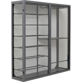 Wall Wine Shelf Porto Black 75x80cm KARE MIAMI