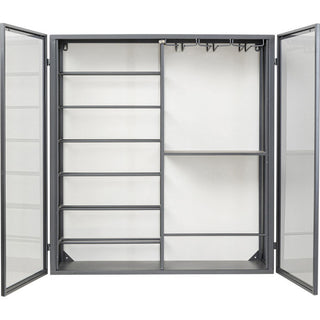 Wall Wine Shelf Porto Black 75x80cm KARE MIAMI