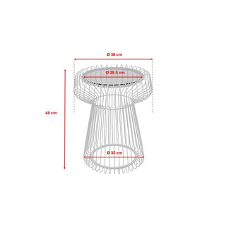 Side Table Lisboa Black Ø38cm KARE MIAMI