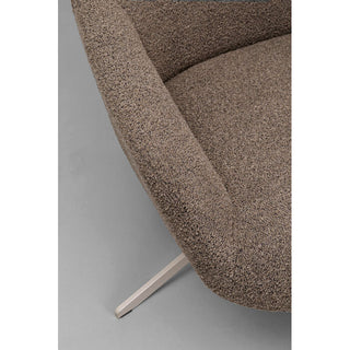 Swivel Armchair Mimi Mocca KARE MIAMI