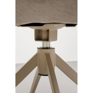 Swivel Chair with Armrest Liverpool Greige KARE MIAMI
