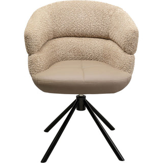 Swivel Chair with Armrest Tasty KARE MIAMI