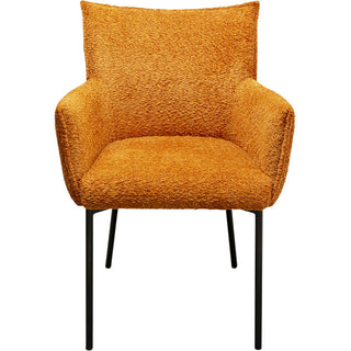 Chair with Armrest Selma Orange KARE MIAMI