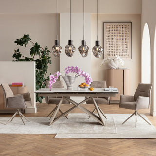 Extension Table Nelly Greige 180(40+40)x90cm KARE MIAMI