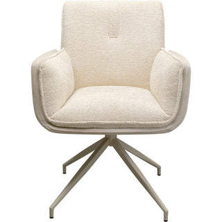 Swivel Arm Chair Hilla White KARE MIAMI