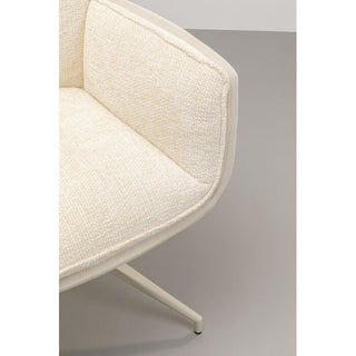 Swivel Arm Chair Hilla White KARE MIAMI