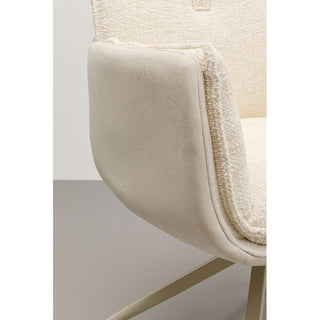 Swivel Arm Chair Hilla White KARE MIAMI