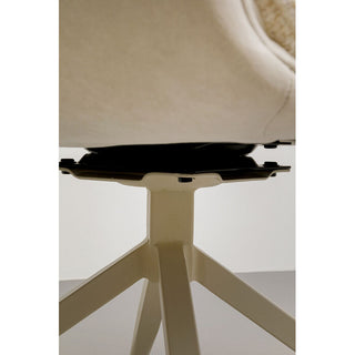 Swivel Arm Chair Hilla White KARE MIAMI