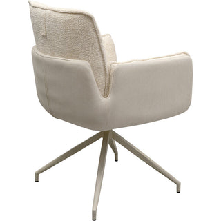 Swivel Arm Chair Hilla White KARE MIAMI