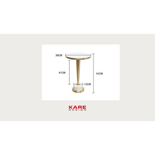 Side Table Coney Marble Ø30cm KARE MIAMI
