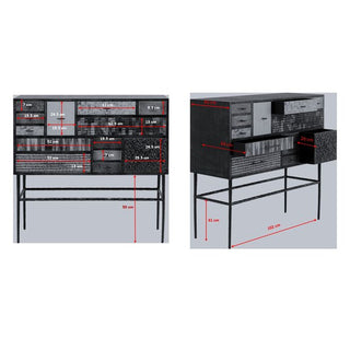 Highboard Chalet Soul 110x105cm KARE MIAMI