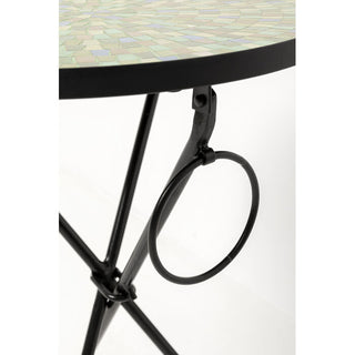 Side Table Clack Mosaic Green Blue Ø35cm KARE MIAMI