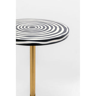 Side Table Domero Swirl Gold Ø25cm KARE MIAMI