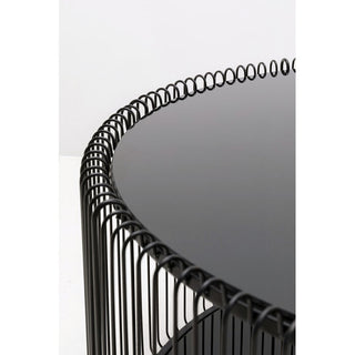 Coffee Table Wire Double Black Ø80cm KARE MIAMI