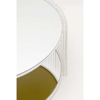 Coffee Table Wire Double Greige Ø80cm KARE MIAMI