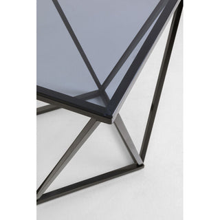 Side Table Cristallo Graphite 50x50cm KARE MIAMI