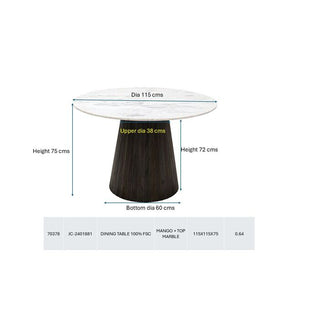 Table Glenn Ø115cm KARE MIAMI