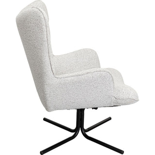 Swivel Armchair Oscar Beige KARE MIAMI