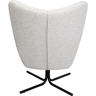 Swivel Armchair Oscar Beige KARE MIAMI