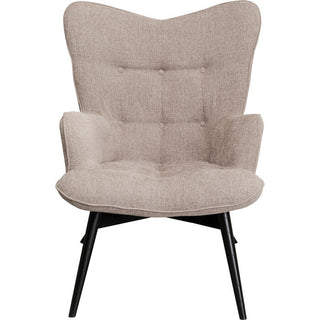 Armchair Black Vicky Light Brown KARE MIAMI
