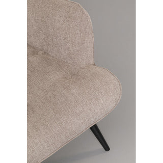 Armchair Black Vicky Light Brown KARE MIAMI
