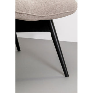 Armchair Black Vicky Light Brown KARE MIAMI