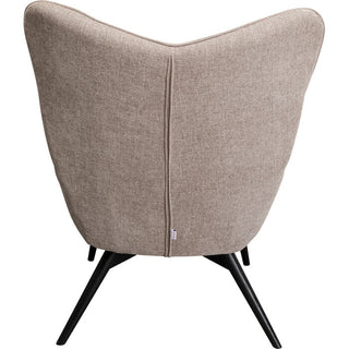 Armchair Black Vicky Light Brown KARE MIAMI