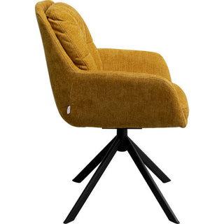 Swivel Chair Molly Yellow KARE MIAMI