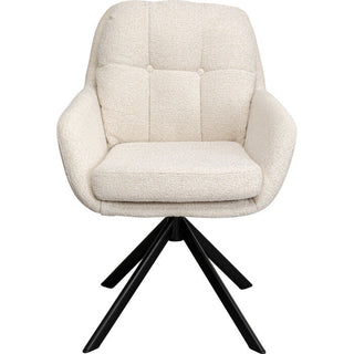 Swivel Chair Molly Beige KARE MIAMI