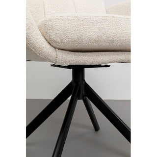 Swivel Chair Molly Beige KARE MIAMI