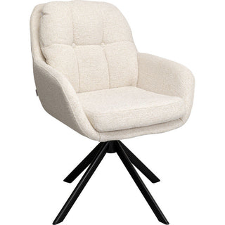 Swivel Chair Molly Beige KARE MIAMI