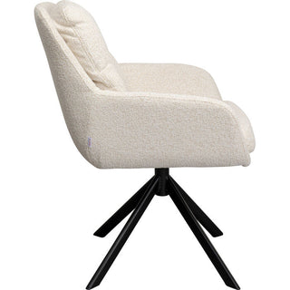 Swivel Chair Molly Beige KARE MIAMI