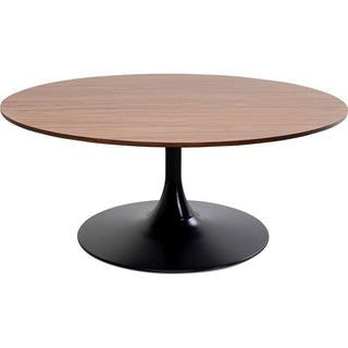 Coffee Table Schickeria Walnut Black Ø110cm KARE MIAMI