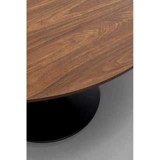 Coffee Table Schickeria Walnut Black Ø110cm KARE MIAMI