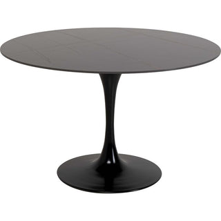 Table Invitation Set Ceramic Black Black Ø120cm KARE MIAMI