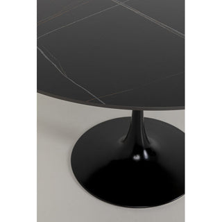 Table Invitation Set Ceramic Black Black Ø120cm KARE MIAMI