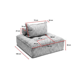 Sofa Element Portofino Light Blue KARE MIAMI